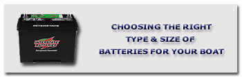 Which batteries should you consider having in your boat.