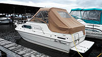 1988 SUNRUNNER 230 WEEKENDER WITH TRAILER FOR SALE IN THE LINDSAY AREA NORTHEAST OF TORONTO, ONTARIO, CANADA.