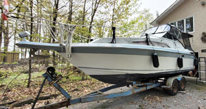 1989 CADORETTE HOLIDAY 250 AFT CABIN FOR SALE IN BOBCAYGEON AREA, ONTARIO CANADA.