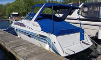 1989 CADORETTE 280 HOLIDAY WITH TRI-AXLE TRAILER FOR SALE IN THE BOBCAYGEON AREA NORTHEAST OF TORONTO  ONTARIO CANADA.