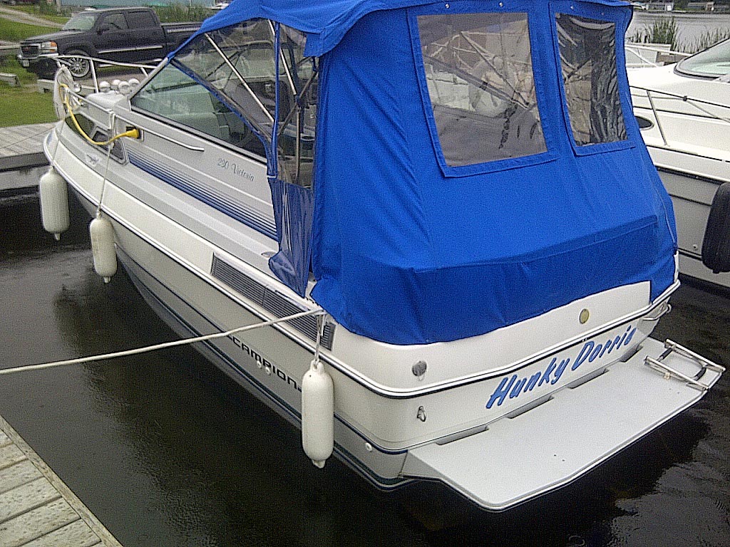 1991 Campion 230 Victoria aft cabin cruiser for sale in the Lindsay are northeast of Toronto Ontario Canada.