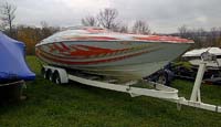 1999 BAJA 29 FOOT OUTLAW FOR SALE FOR $49,500.00 NORTHEAST OF TORONTO IN LINDSAY, ONTARIO.