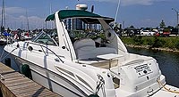 2001 Sea Ray 340 Sundancer for sale in the Whitby area east of Toronto, Ontario similar to the 2000, 2002, 2003, 2004 and 2005 models.