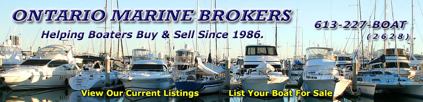 Kingston Yacht Brokers lists large and small power and sailboats for sale in the Kingston Area Of Ontario Canada.